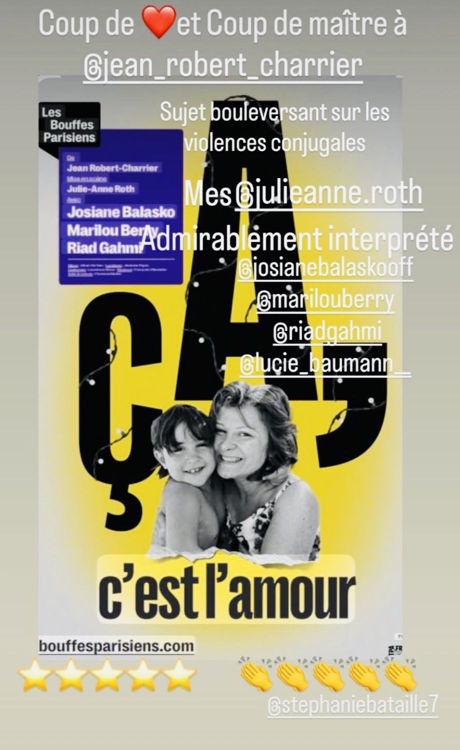 Ca c'est l'amour Josiane Balasko Marilou Berry