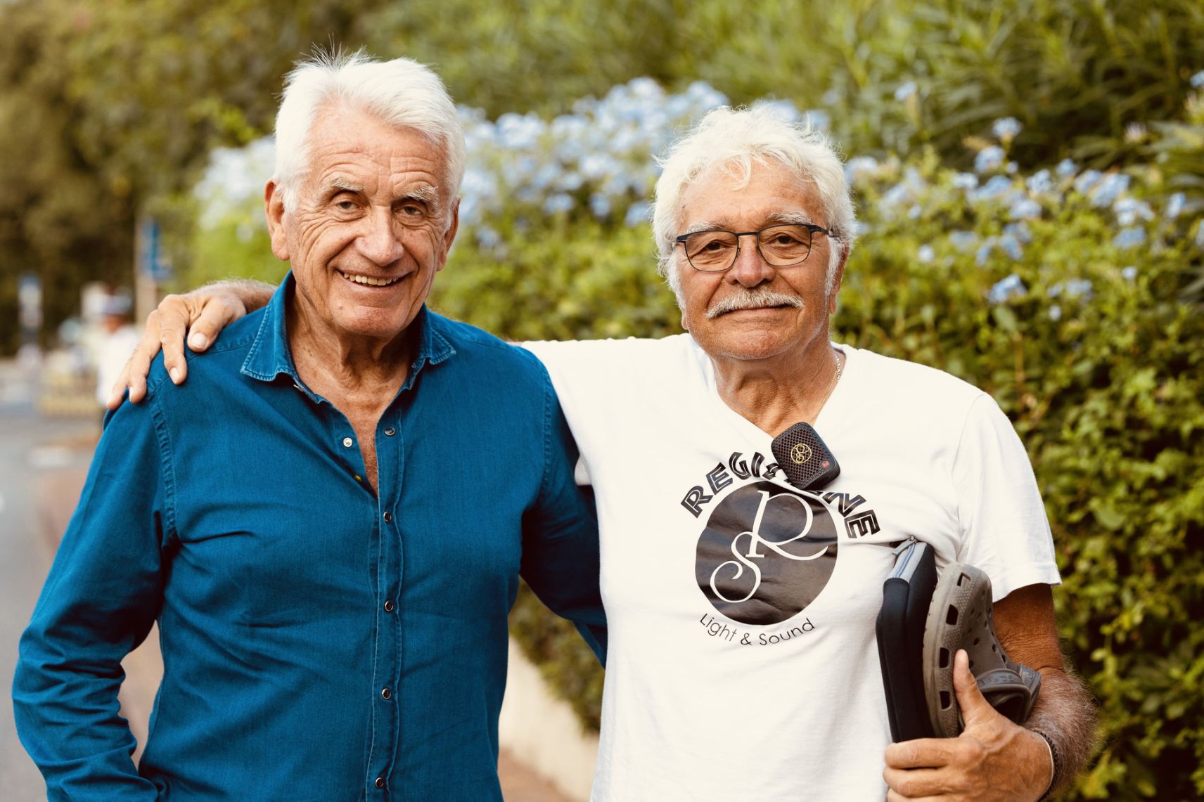 Jean-Louis Dagorno et Gilbert Coullier et le micro blaster RégiScène / Monster