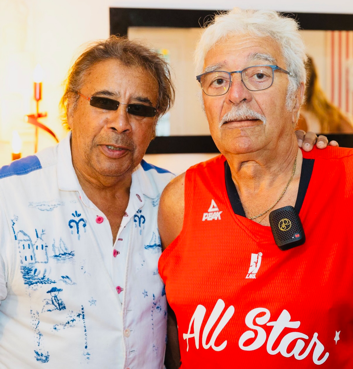 Jean-Louis Dagorno et Laurent Voulzy et le micro blaster RégiScène / Monster