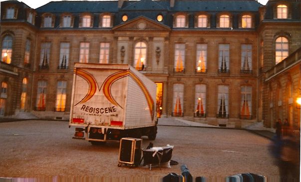 Camion Régiscène comète à l'Elysée